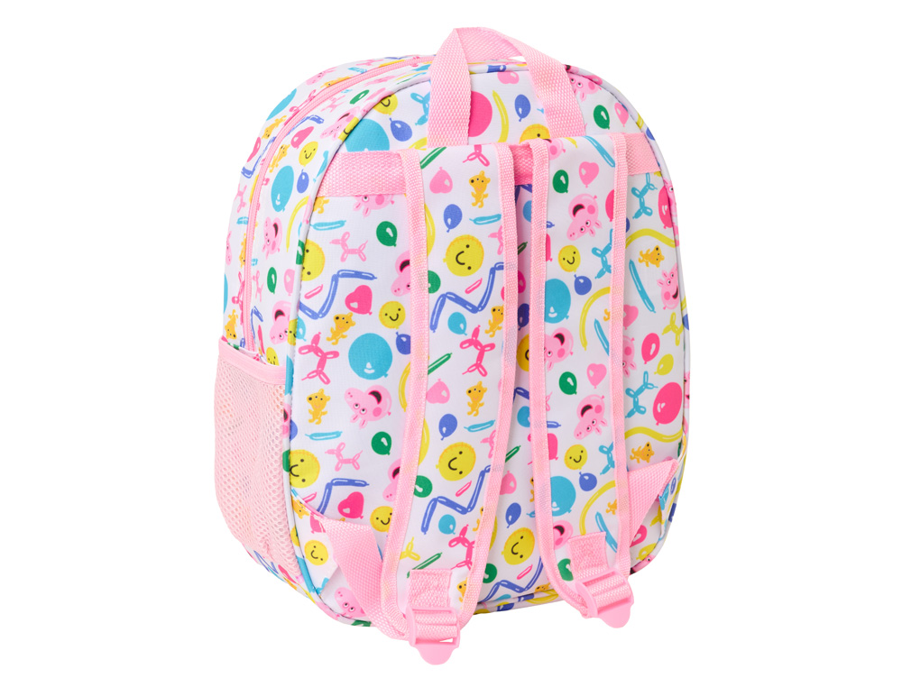 MOCHILA SAFTA 3D PEPPA PIG 330X270X100 MM