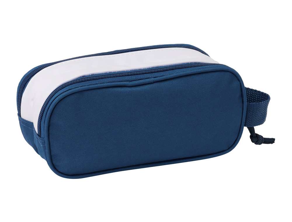 BOLSO ESCOLAR PORTATODO SAFTA DOBLE 3D MOCHILAS 3D REAL MADRID 80X210X60 MM