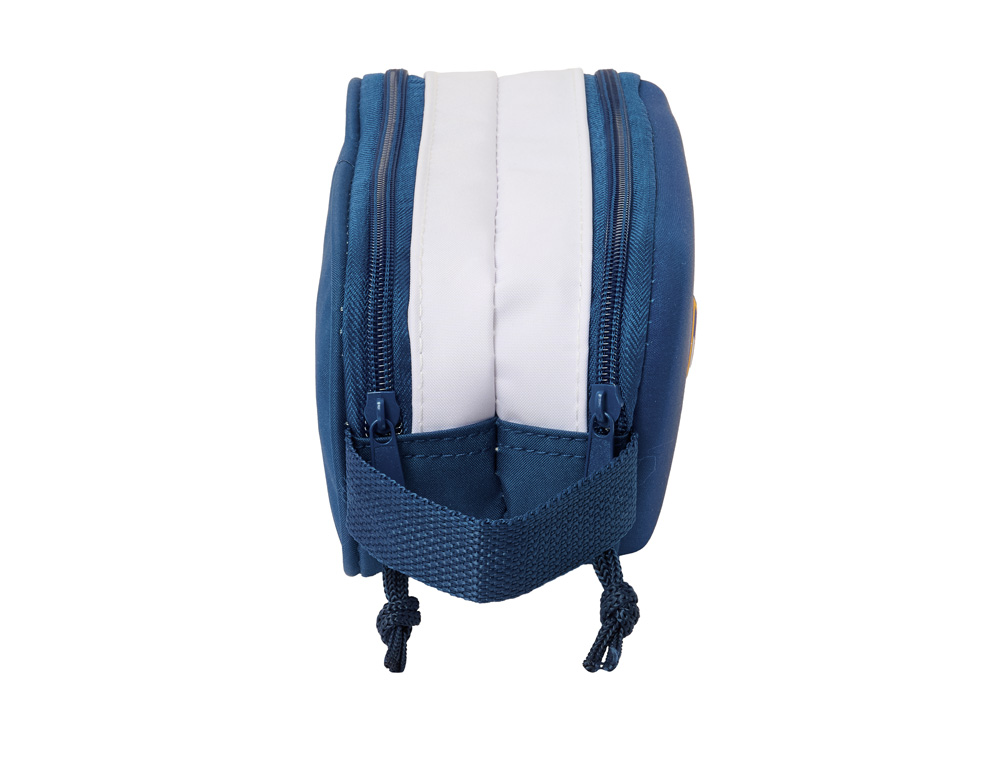 BOLSO ESCOLAR PORTATODO SAFTA DOBLE 3D MOCHILAS 3D REAL MADRID 80X210X60 MM