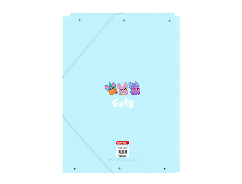 CARPETA SAFTA GOMAS SOLAPAS FOLIO CARTON FURBY