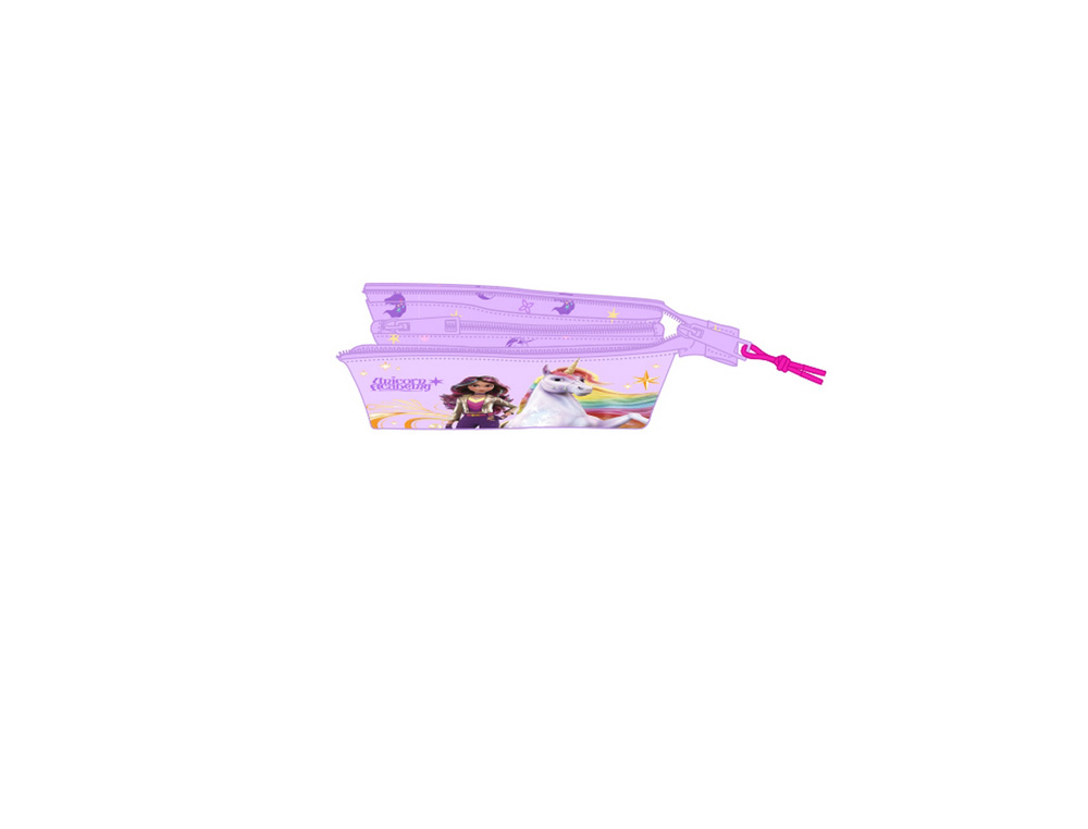 BOLSO ESCOLAR PORTATODO SAFTA TRIPLE UNICORN ACADEMY 120X220X30 MM