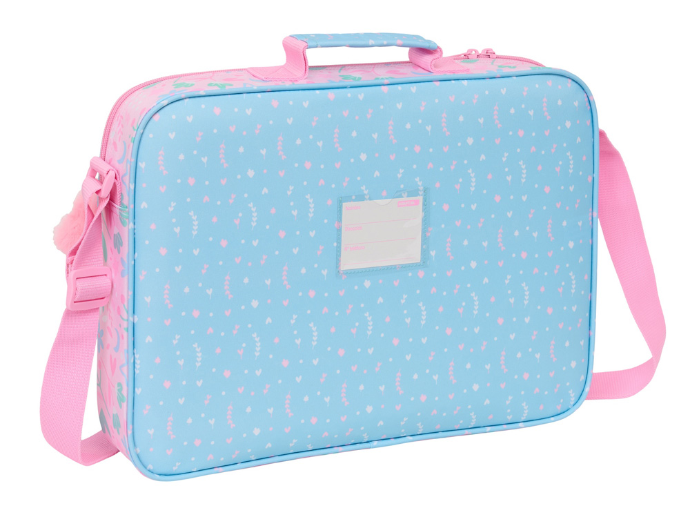 CARTERA SAFTA EXTRAESCOLARES BLACKFIT8 SMILE 280X380X60 MM
