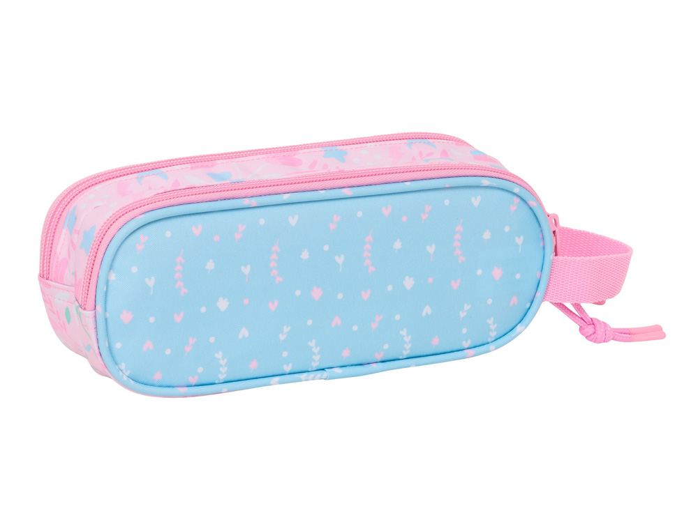 BOLSO ESCOLAR PORTATODO SAFTA DOBLE BLACKFIT8 SMILE 80X210X60 MM