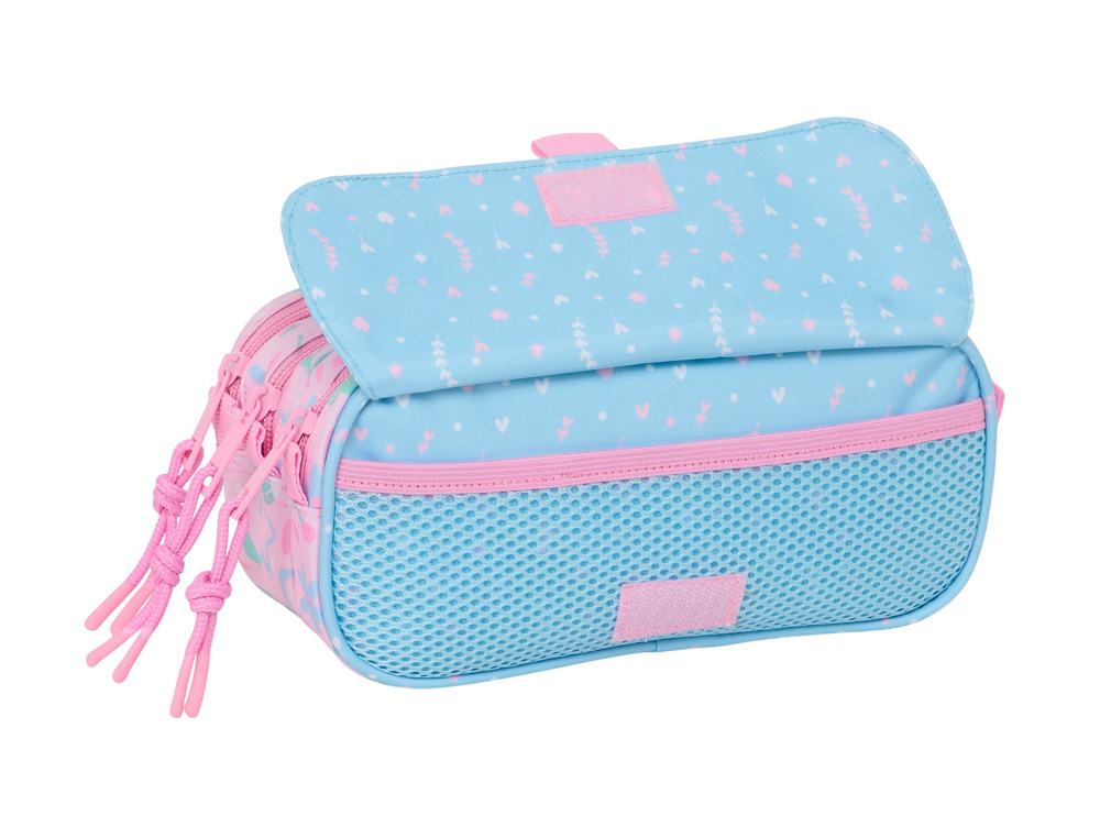 BOLSO ESCOLAR PORTATODO SAFTA TRIPLE BIG BLACKFIT8 SMILE 100X215X80 MM
