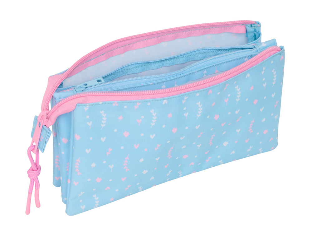 BOLSO ESCOLAR PORTATODO SAFTA TRIPLE BLACKFIT8 SMILE 120X220X30 MM