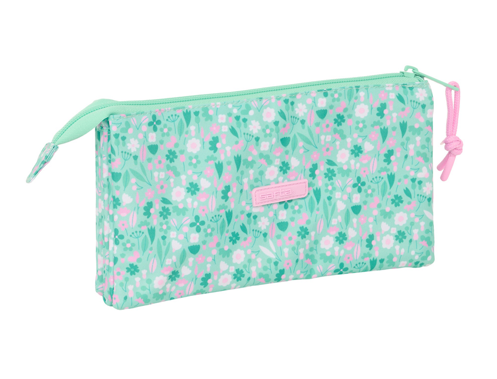 BOLSO ESCOLAR PORTATODO SAFTA TRIPLE SAFTA CUORE 120X220X30 MM
