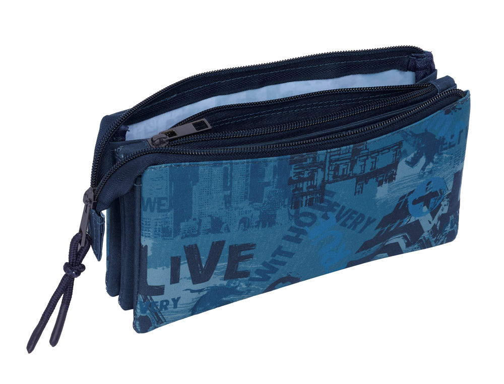 BOLSO ESCOLAR PORTATODO SAFTA TRIPLE SAFTA NEW EDITION 120X220X30 MM