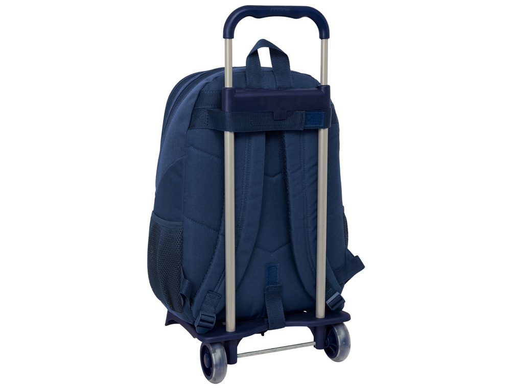 MOCHILA SAFTA MOD. 665 CON CARRO 905 MUNICH BLUE INDIGO 440X320X160 MM
