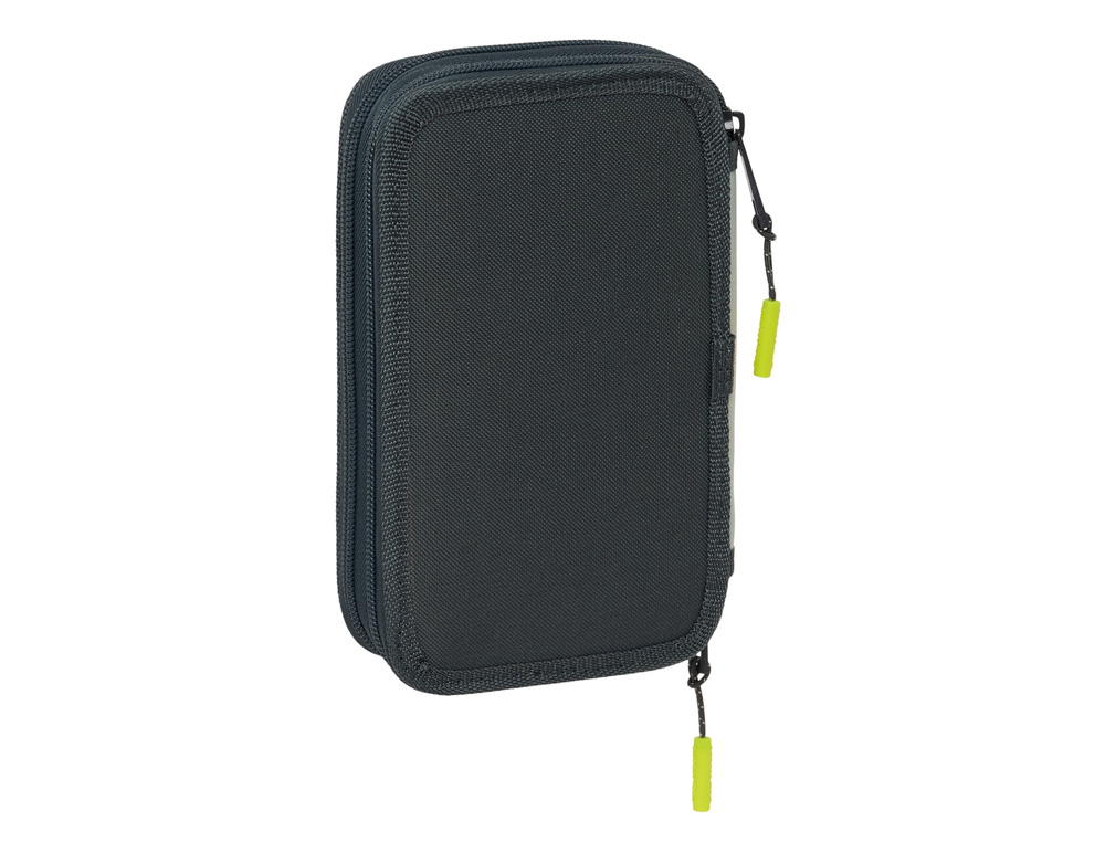 PLUMIER ESCOLAR SAFTA DOBLE PEQUEO 29 PIEZAS REAL MADRID 1 EQUIPACION 25/26 195X125X40 MM