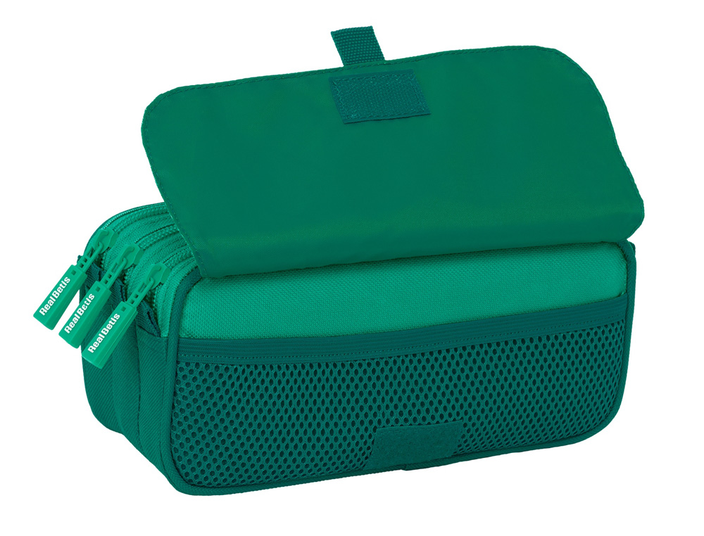 BOLSO ESCOLAR PORTATODO SAFTA TRIPLE BIG RESISTENTE AL AGUA REAL BETIS 100X215X80 MM