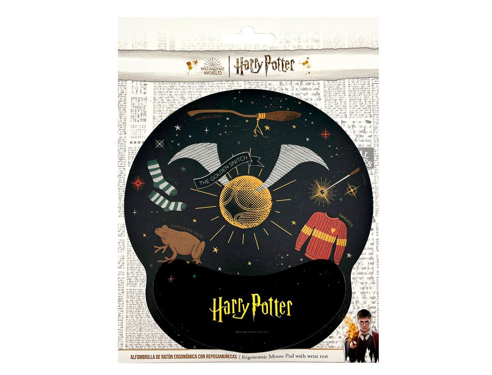 ALFOMBRILLA DE RATON HARRY POTTER DE GEL ERGONOMICA 250X230 MM