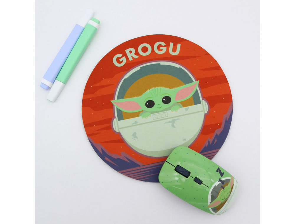 ALFOMBRILLA DE RATON MANDALORIAN REDONDA GROGU 200 MM