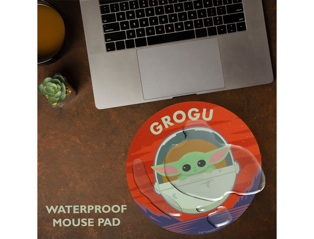 ALFOMBRILLA DE RATON MANDALORIAN REDONDA GROGU 200 MM