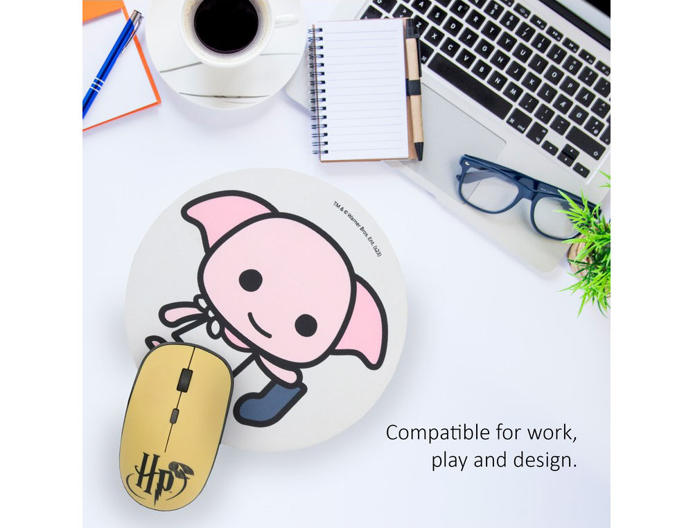 ALFOMBRILLA DE RATON HARRY POTTER REDONDA DOBBY 200 MM