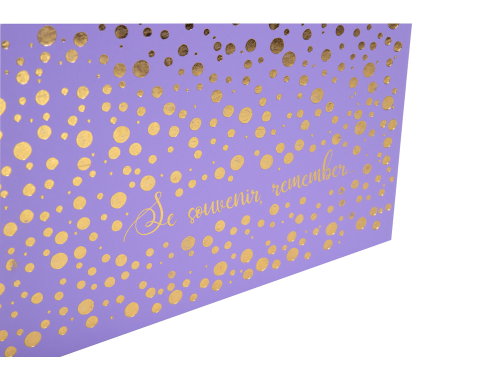 ALBUM DE FOTOS EXACOMPTA PLUM 290X320 MM 60 PAGINAS 300 FOTOS 10X15 CM COLOR VIOLETA
