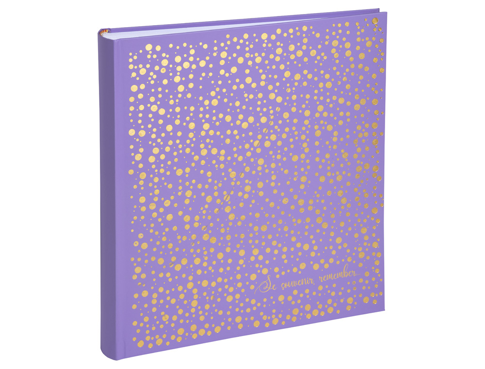 ALBUM DE FOTOS EXACOMPTA PLUM 290X320 MM 60 PAGINAS 300 FOTOS 10X15 CM COLOR VIOLETA