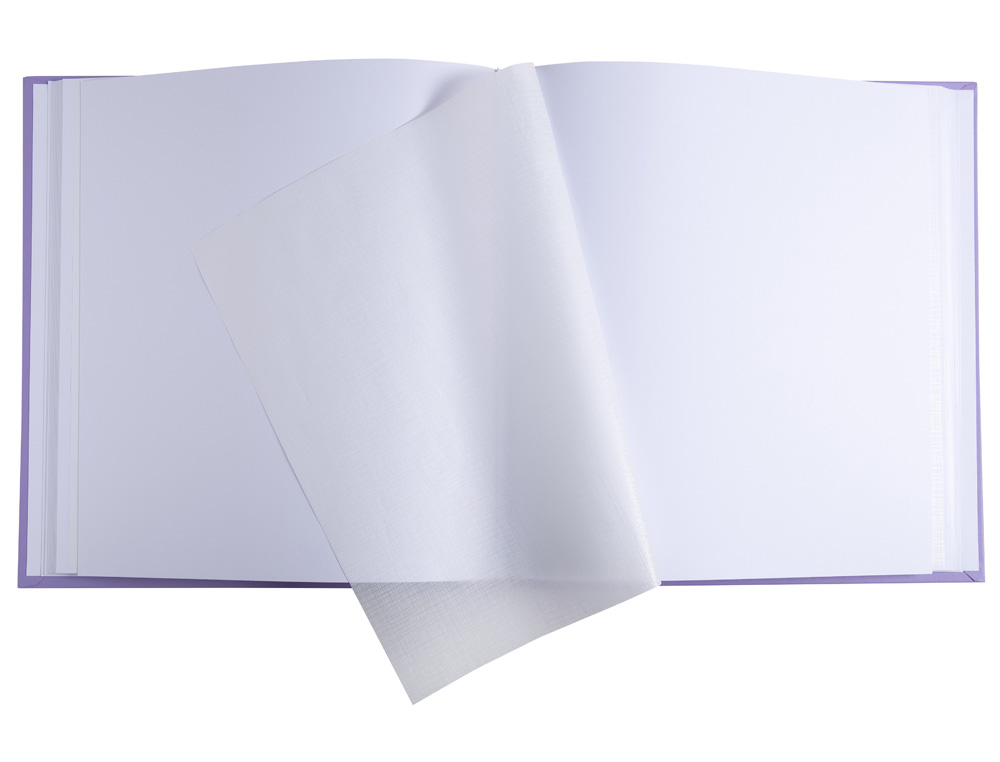 ALBUM DE FOTOS EXACOMPTA PLUM 290X320 MM 60 PAGINAS 300 FOTOS 10X15 CM COLOR VIOLETA