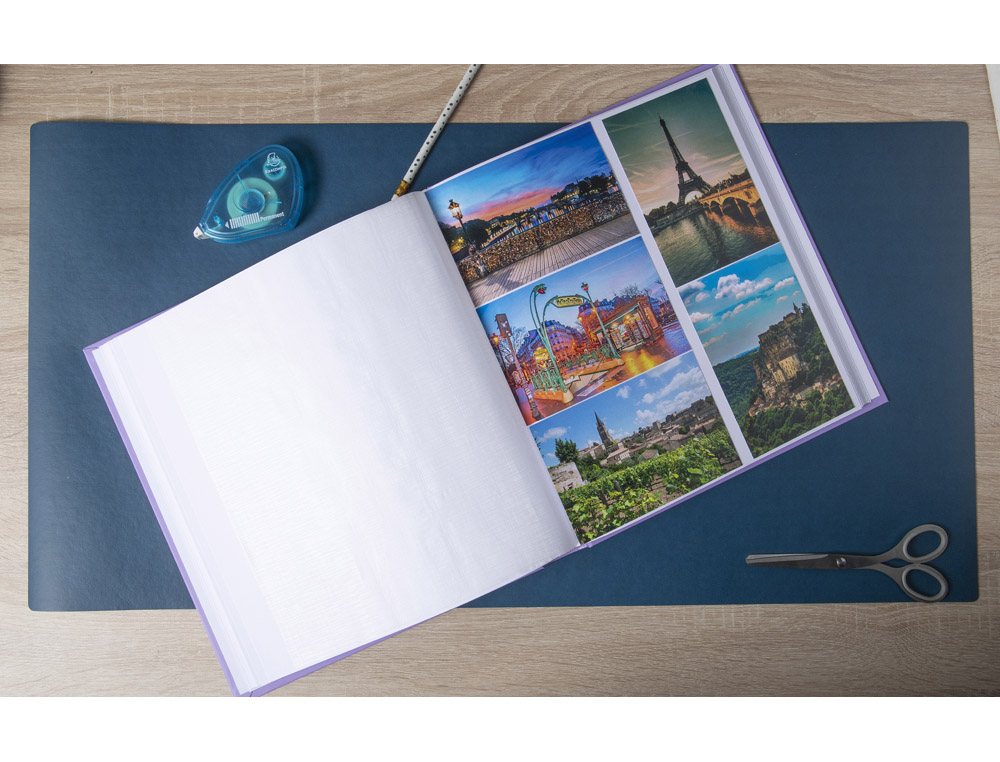 ALBUM DE FOTOS EXACOMPTA PLUM 290X320 MM 60 PAGINAS 300 FOTOS 10X15 CM COLOR VIOLETA