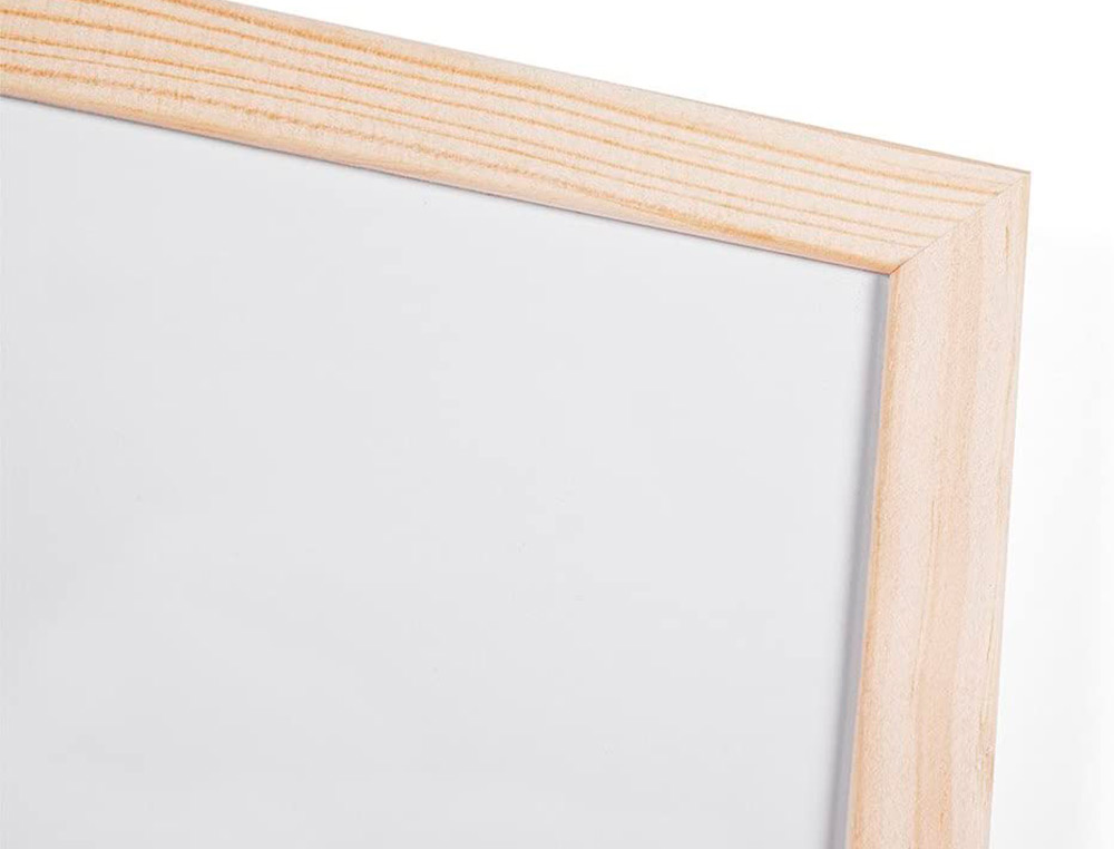 PIZARRA BLANCA Q-CONNECT MELAMINA MARCO DE MADERA 60X40 CM