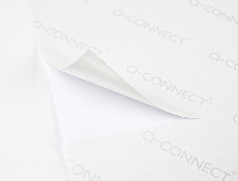 ETIQUETA ADHESIVA Q-CONNECT KF00228 -TAMAO DIN A4 -PARA INK-JET -TRANSPARENTE -CAJA CON 25 HOJAS DIN-A4