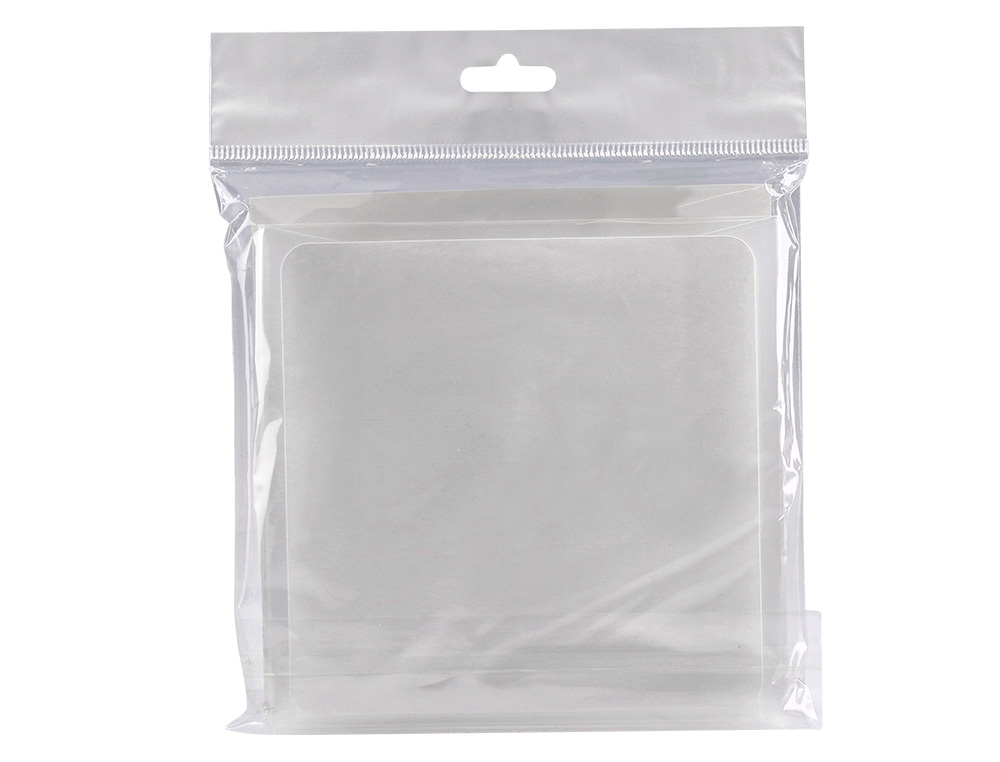 SOBRE PARA CD Q-CONNECT POLIPROPILENO AUTOADHESIVO CONVELCRO-BOLSA CON 5 UNIDADES-