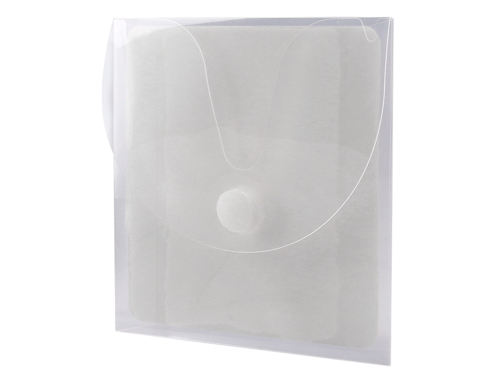 SOBRE PARA CD Q-CONNECT POLIPROPILENO AUTOADHESIVO CONVELCRO-BOLSA CON 5 UNIDADES-