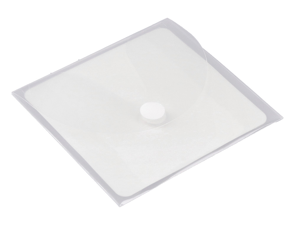 SOBRE PARA CD Q-CONNECT POLIPROPILENO AUTOADHESIVO CONVELCRO-BOLSA CON 5 UNIDADES-