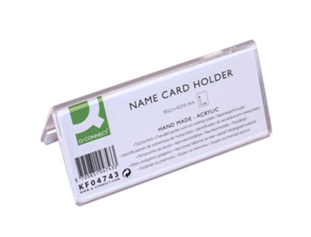 IDENTIFICADOR SOBREMESA Q-CONNECT METACRILATO 95X42 MM REF.5730