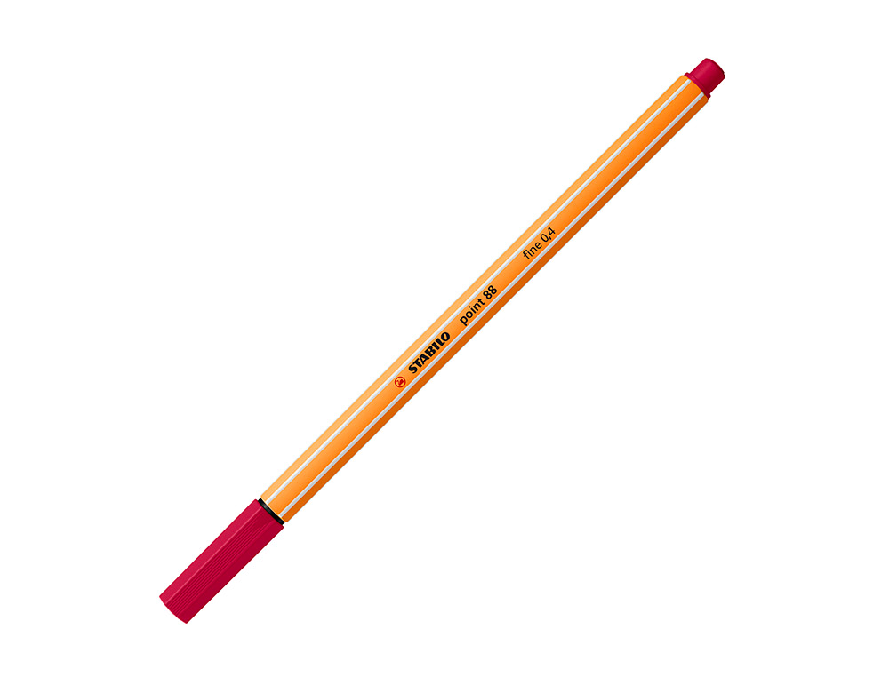 ROTULADOR STABILO PUNTA DE FIB RA POINT 88 CARMIN PUNTA FINA 0,4MM