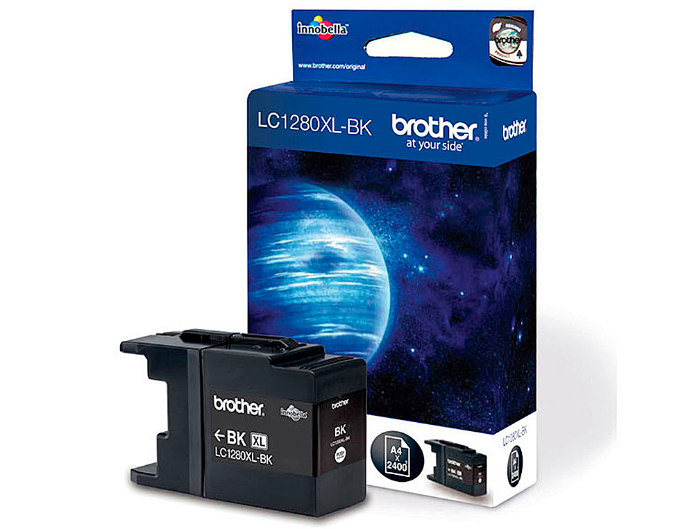 INK-JET BROTHER LC-1280XLBKBP NEGRO -2,400PAG- MFC-J6510DW MFC-J6710DW MFC-J6910DW
