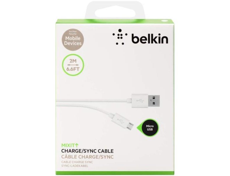 CABLE BELKIN MICRO USBA/USB MICRO 2M BLANCO