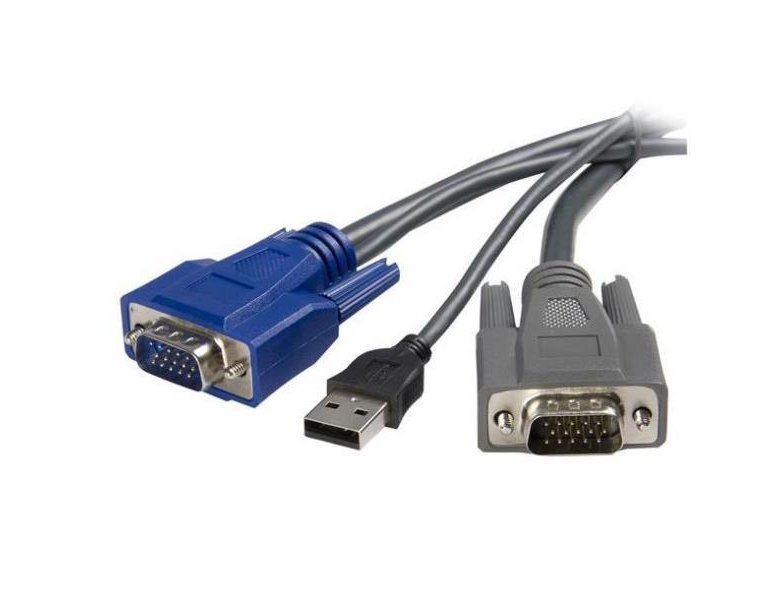 CABLES ORDENADOR / MOVILIDAD STARTECH CABLE KVM USB VGA 2 EN 1 ULTRA DELG
