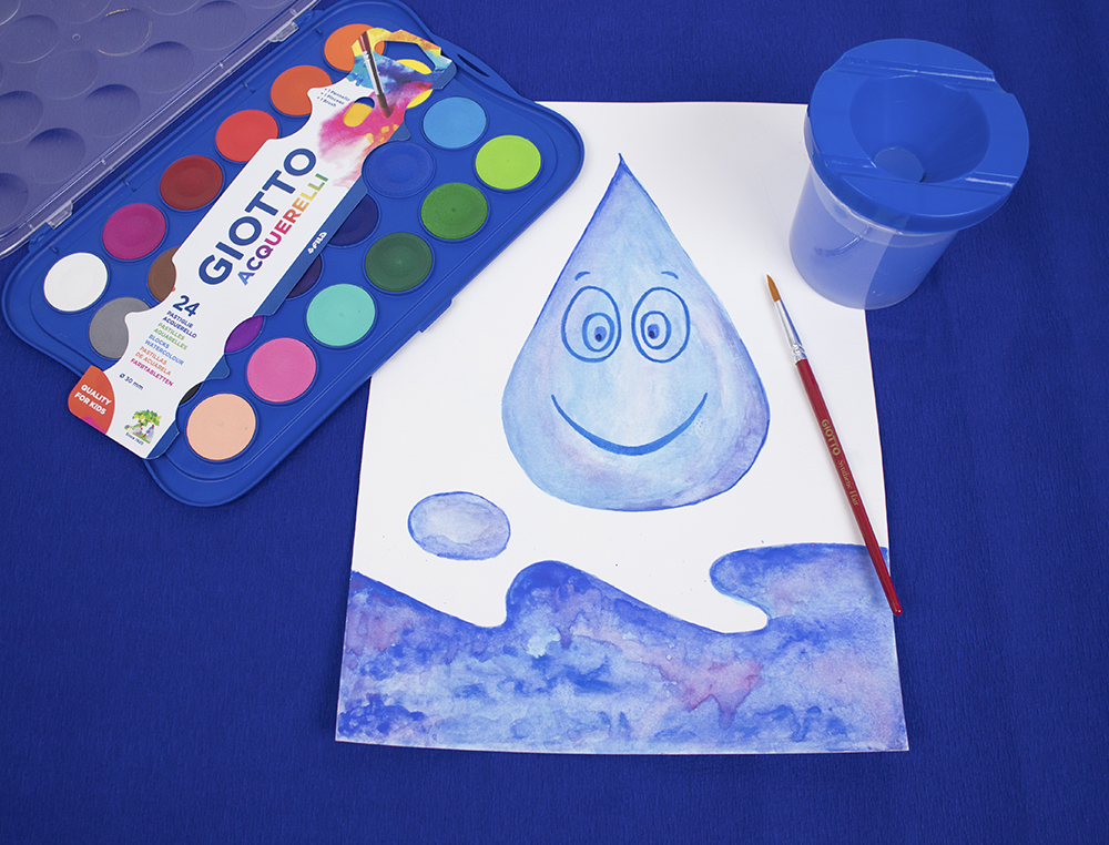 ACUARELA GIOTTO 24 COLORES CON PINCEL ESTUCHE DE PLASTICO