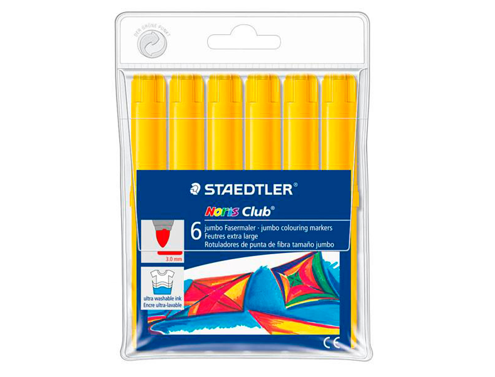 ROTULADOR STAEDTLER COLOR JUMBO TRAZO 3 MM UNICOLOR AMARILLO
