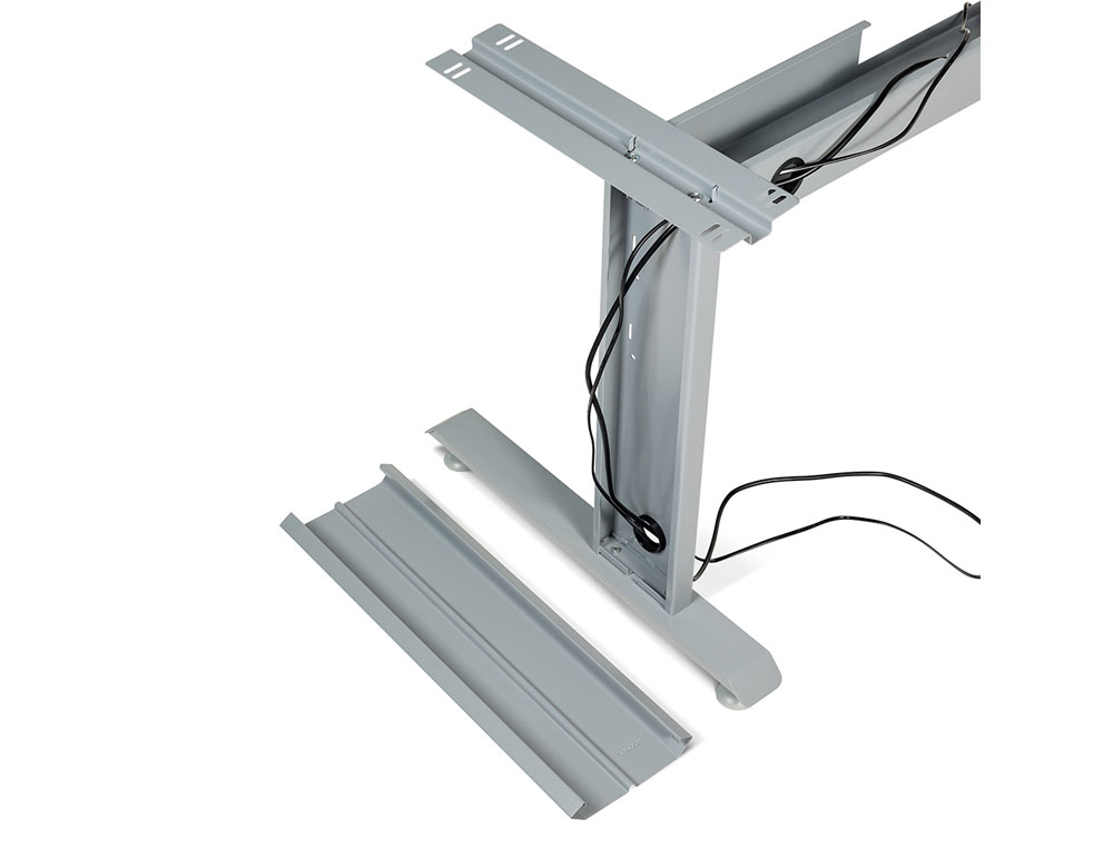MESA DE OFICINA ROCADA METAL 2001AC01 GRIS/HAYA 140X80 CM