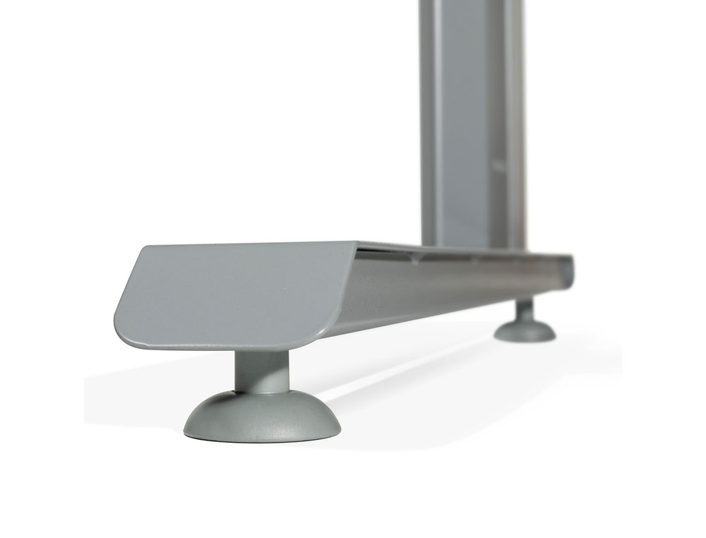 ALA PARA MESA ROCADA SERIE METAL 60X100 CM DERECHA O IZQUIERDA ACABADO GRIS/HAYA