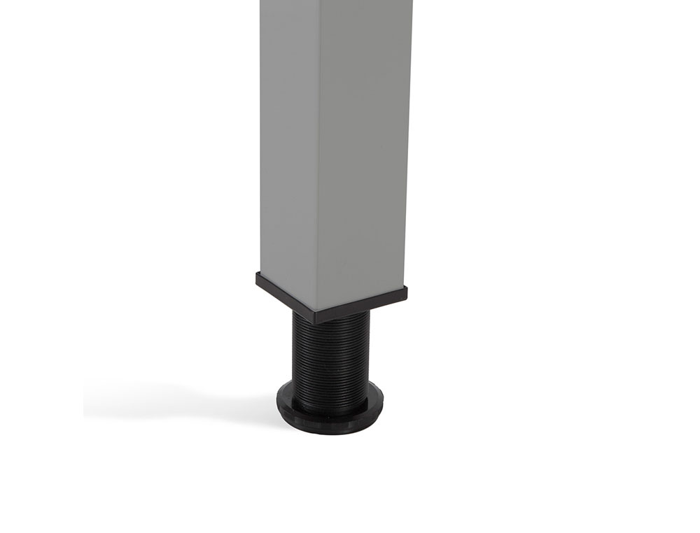 MESA ROCADA SERIE EXECUTIVE 180X110 CM DERECHA ACABADO GRIS/BLANCO