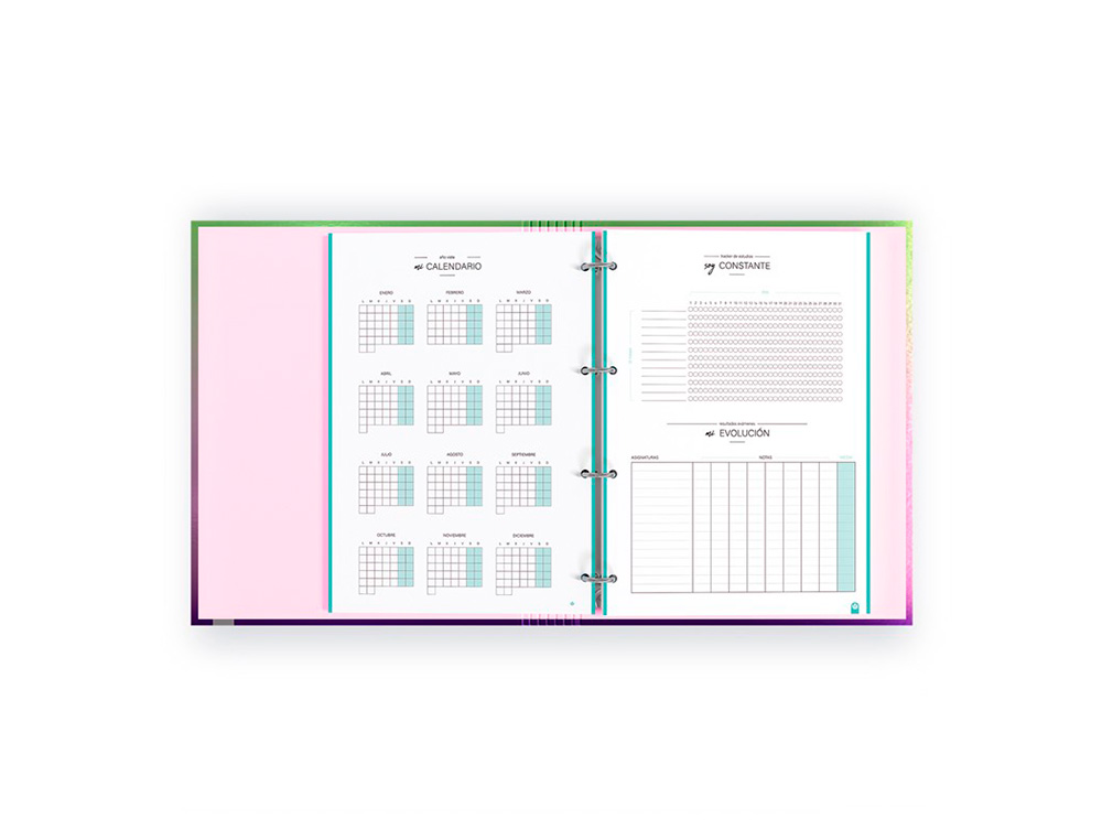 CARPETA CARPEBLOCK CARCHIVO DIN A4 FOAM CON RECAMBIO BONUS 360º SOFT STYLE COLOR AZUL