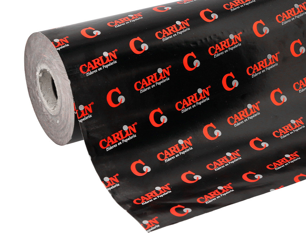 PAPEL DE REGALO ESTUCADO CARLIN BOBINA PEQUEA ANCHO 35 CM PESO 5 KG
