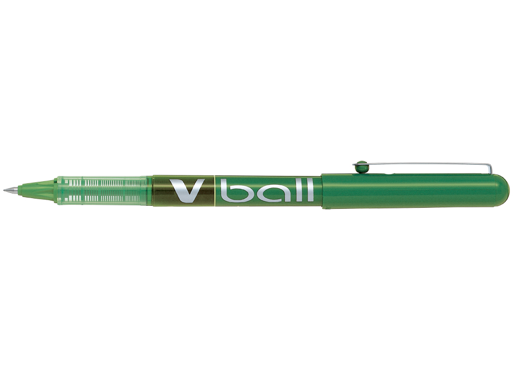 ROTULADOR PILOT ROLLER V-BALL VERDE 0.5 MM