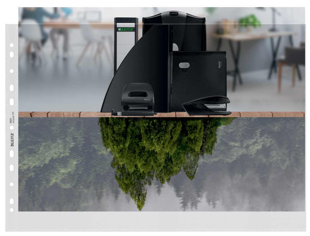 FUNDA MULTITALADRO LEITZ DIN A3 POLIPROPILENO PIEL DE NARANJA CON REFUERZO 100 MC BOLSA DE 25 UNIDADES