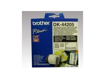 CONSUMIBLES BROTHER CINTA CONT PAPEL BLANCA REMOV 62MM