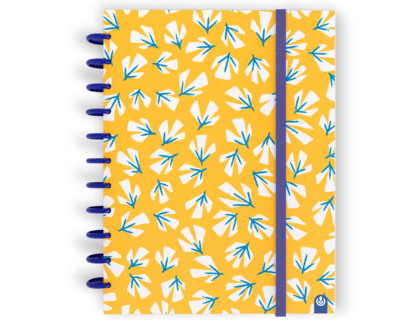 CUADERNO INGENIOR A5 FLORES AMARILLAS