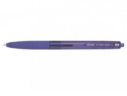 BOLIGRAFO PILOT SUPER GRIP G VIOLETA RETRACTIL SUJECION DE CAUCHO TINTA BASE DE ACEITE