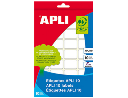 ETIQUETAS BLANCAS APLI